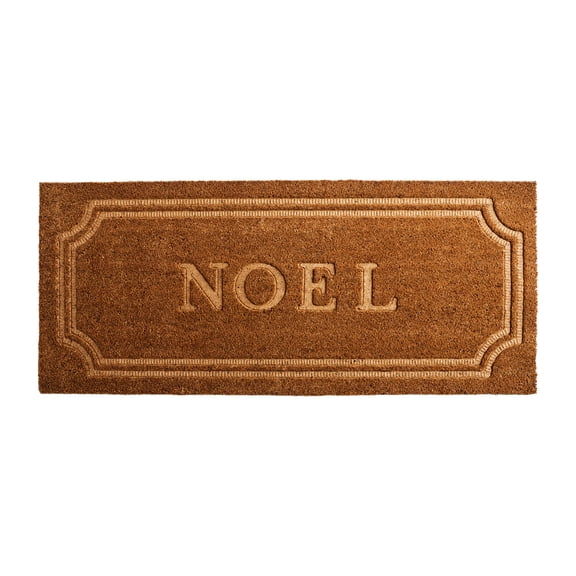 Fraiche Holiday Collection Tapis d’entrée en fibre de coco de 20X47po