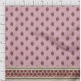 thumbnail image 1 of Soimoi Poly Georgette Fabric Stripe,Leaves & Floral Panel Decor Fabric Printed Yard 52 Inch Wide, 1 of 2