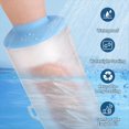 thumbnail image 4 of Waterproof Cast Covers for Shower Arm Cast Protector for Adult Water Proof Reusable Sleeve Dry Bag Wound Cover,1 * Waterproof Cast Covers,Transparent & Blue, 4 of 8