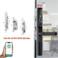 thumbnail image 3 of Serrure de Porte d'Entrée Sans Clé à Mortaise 85 92 mm pour Téléphone Intelligent, Poignée Ultrafine, Application, Télécommande, Wi‐Fi, Serrure Intelligente, Installation Facile, 3 of 5