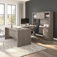 thumbnail image 3 of Bureau en U 65L avec huche Logan de Bestar, érable argenté, 3 of 4