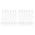 thumbnail image 1 of VONKY 6pcs/set Customized Spiral Pendant For DIY Decoration Safe Ingredients Exquisite Craft Birthday Star Spiral Pendant PVC Silver 2Set, 1 of 5