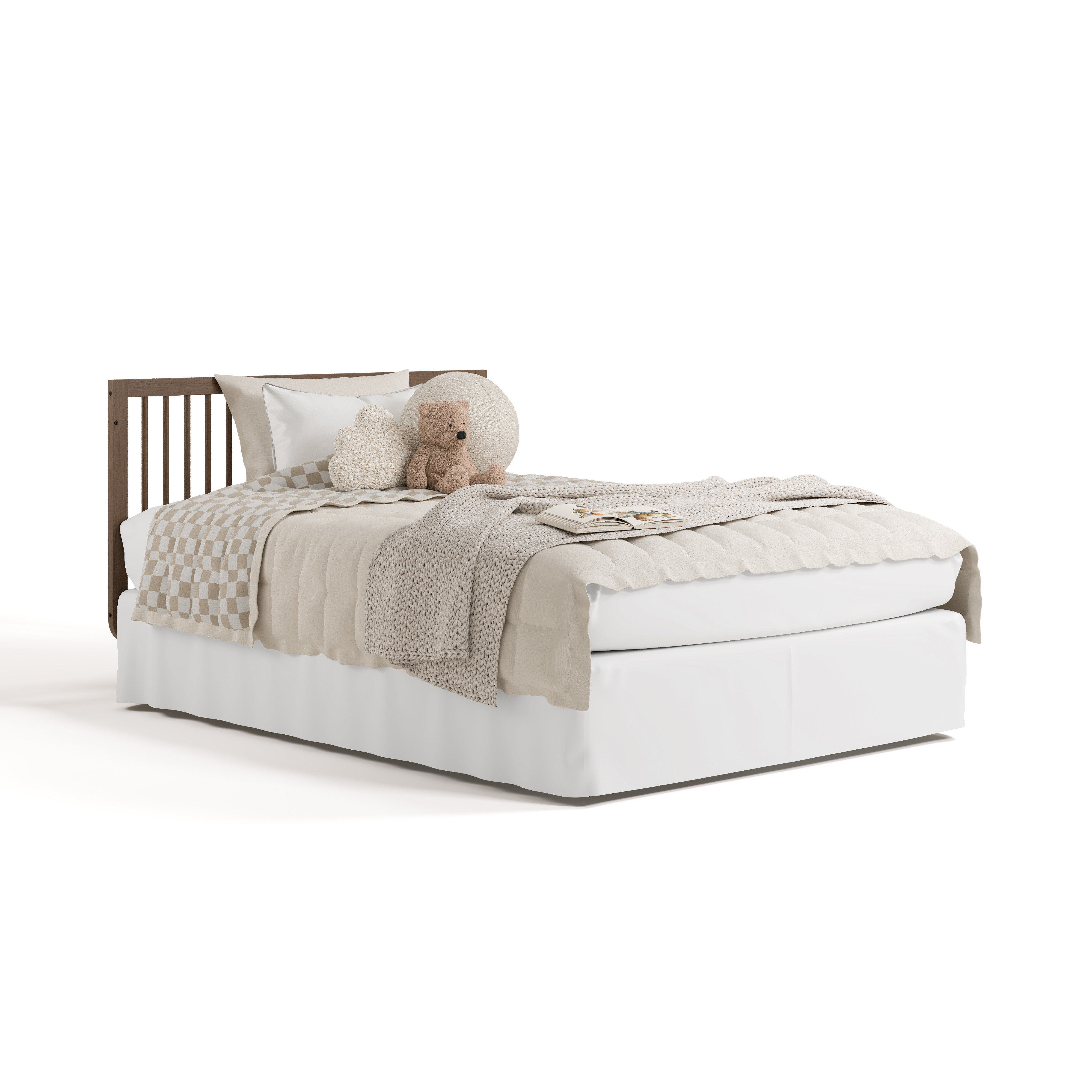 Storkcraft Santorini 5-in-1 Convertible Crib, Hazelnut