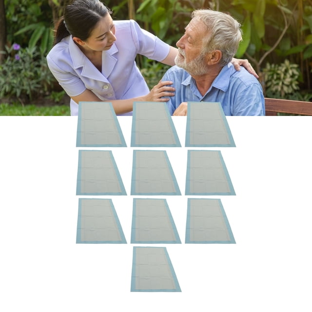 Alèses pour Incontinence, 10 Pcs Alèses Jetables Super Absorbantes Douces pour Personnes Âgées