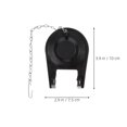 thumbnail image 2 of LOLIPPYY 4Pcs Toilet Flapper Replacement Kit Black Rubber Leak Proof with Chain for Toilet Maintenance, 2 of 8