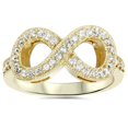 thumbnail image 1 of Bague Infini en Diamants 1/3 Ct en Or Jaune 10 K, 1 of 4