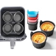 thumbnail image 4 of 6-Piece Silicone Baking Cups for Air Fryer,Versatile Ramekins for Eggs,Muffins,Cupcakes Heat Resistant,Non-Stick,Multi-Color Set, 4 of 6