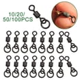 thumbnail image 3 of 50 Pcs Chod Swivel Size 8# Carp Fishing Flexi Ring Swivels, 3 of 5