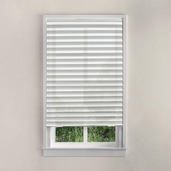 Mainstays Cordless Pleated Paper Shades, White, 36" x 72", 3-Pack