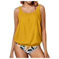 thumbnail image 2 of Women Tankini Swimsuit Tummy Control Top With Shorts Two Piece Bathing Suit, 2 of 6