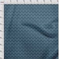 thumbnail image 3 of oneOone Georgette Viscose Teal Blue Fabric Asian Ikat Craft Projects Decor Fabric Printed By The Yard 42 Inch Wide, 3 of 4