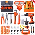 thumbnail image 1 of iBaseToy 45pcs Kids Tool Toys Children Role Play Pretend Play Toy Set Educational Learning Repairman Toy Kit, 1 of 5