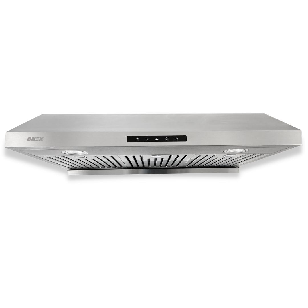 Hotte de cuisine sous cabinet Ductée ONEX® 30 pouces en acier inoxydable