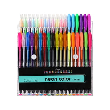 Gel Highlighters Glitter Gel Highlighter Pen Set Shimmer Highlighter Marker Pens Gradient Color Pens Non Bleed Bible Highlighters Eye Protection Marker Pen Art Set 36Pc Z-299 A