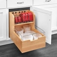 thumbnail image 2 of Rev-A-Shelf Organisateur de Contenants de Rangement pour Aliments avec Fermeture en Douceur, Naturel, 4FSCO-18SC-1, 2 of 9