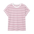 thumbnail image 4 of LVHAOGJOB Short Sleeve Tees for Women Shirts with Pockets V Neck Solid Color Summer Ladies Tops Tunic, 4 of 7