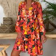 thumbnail image 2 of XZNGL Mini Dress for Women Summer Womens Ladies Loose Print Three Quarter Sleeve Mini Dress Summer Dress 3/4 Sleeve Dress for Women Summer Dress for Women Womens Summer Dress, 2 of 9