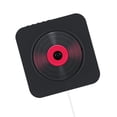 thumbnail image 2 of yingyy 4 color US/EU/ Portable CD Player Wall Mountable Bluetooth Remote Control HiFi Speaker with USB 3.5mm Black, 2 of 6
