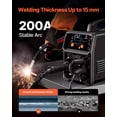 thumbnail image 3 of VEVOR MIG Welder 200Amps Welding Machine 4-in-1 Gas MIG/Flux Core MIG/Stick/Lift TIG, 3 of 9