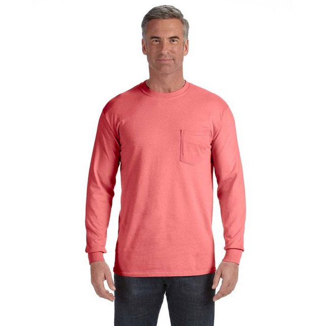 Comfort Colors T-Shirt à Manches Longues pour Adulte avec Poche