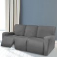 thumbnail image 3 of Stretch Recliner Sofa Covers Washable Soft for Cushion Couch Pets Dark Gray, 3 of 8