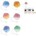 thumbnail image 1 of 6pcs Sparkling Straw Topper Cute Butterfly Cup Fitting Silicone Straw Dust Z6P9, 1 of 1