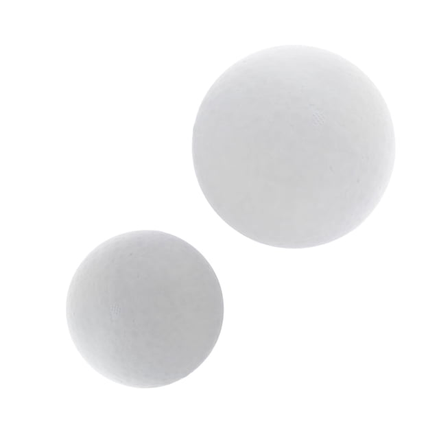 veasfak 2Pcs Foam Balls Polystyrene Balls DIY for Christmas Holiday Science Projects 15cm 25cm