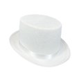 thumbnail image 4 of yuksok Chapeau Haut de Forme Costume Accessoire pour Performance sur Scène Festival Jeu de Rôle Blanc, 4 of 9