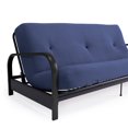 thumbnail image 2 of Cleo Black Metal Arm Full Size Futon Frame with 6” Thermobonded High Density Polyester Fill Mattress, 2 of 8