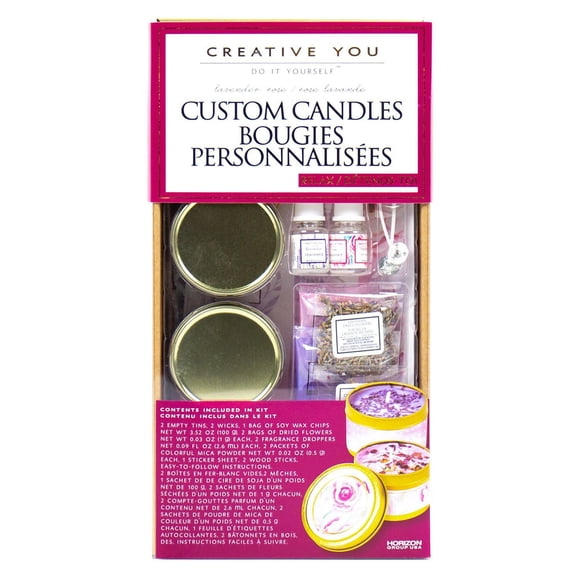Creative You D.I.Y. Bougies Personnalisées Rose Lavande