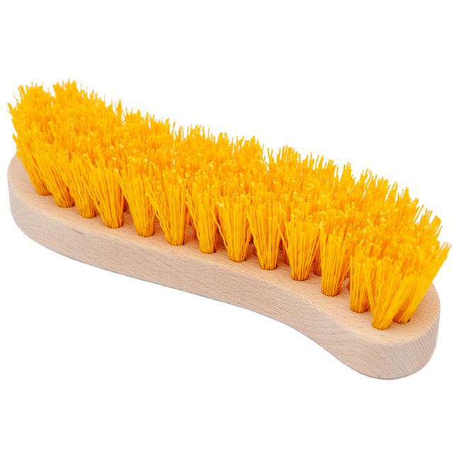 Brosse à Récurer - Brosse à Poils Rigides pour Nettoyage en Profondeur Brosse en Nylon avec Poils Durs Brosse Utilitaire pour Intérieur et Extérieur Brosse à Récurer en Bois Brosse Dure Brosse à Main Robuste pour Bottes