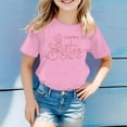 thumbnail image 2 of LUOGENLI T-Shirt pour Filles Mode Décontractée pour Enfants Imprimé Col Rond Manches Courtes T-Shirt Maxi Ensembles Filles 2 Pcs 8-9 Ans, 2 of 4