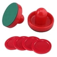 thumbnail image 1 of Red Air Hockey Pusher Classic Game Air Hockey for Entertainment Table Game, 1 of 6