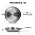 thumbnail image 2 of Koch Systeme CS 10 inch Tri-Ply Stainless Steel Frying Pan with Stay-Cool Handle, Oven Safe, Fast & Even Heating, Induction Compatible, 2 of 7