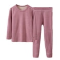 thumbnail image 1 of 2 Set Youth Kids' Thermal Underwear Set Compression Shirt Leggings Pants Kids Base Layer Cold Weather, 1 of 3