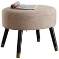 thumbnail image 2 of Convenience Concepts Designs4Comfort Mid Century Ottoman Stool in Tan Fabric, 2 of 3