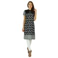 thumbnail image 2 of Phagun Kurta Bollywood Indienne de Designer pour Femmes Kurti Ethnique Tunique en Coton Robe, 2 of 5