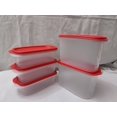 thumbnail image 1 of Tupperware Pack of 5 Dry food Storage Container set - 1.1 Litre 2 Pcs & 500 ml 3 Pcs, 1 of 6