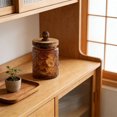 thumbnail image 2 of Glass Storage Jar 700 ml with Airtight Lid for Kitchen Snacks Tea and Dry Food Storage – Blue Red Brown Green Yellow, 2 of 6