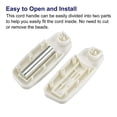 thumbnail image 4 of Unique Bargains Blinds Chain Handle, 2Pack 80mm Roller Shade Cord Weights for Window Parts, White, 4 of 6