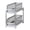 Grey, variant on YIMWNYI 2 Tier Sliding Shelves Storage Under Sink Organizer, Bathroom Kitchen Organizers, Pull Out Cabinet Drawer Shelf, Pantry Organizer, Durable Plastic, Easy Assembly, Dual Storage Solution