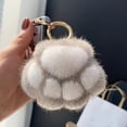 thumbnail image 2 of Yhmxh Colorful Plush Keychain-Cute Stuff Pendant Paw Pad Keyring Keychain Gift for Handbag,Purse,Backpack,Car Keys, 2 of 7