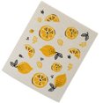 thumbnail image 2 of Kitchen Cleaning Cloth Bowls Washing Towel Dishes Wash Rag Kitchens Tools Household Absorbent Dish Cloths with Lovely Patterns Lemon, 2 of 6