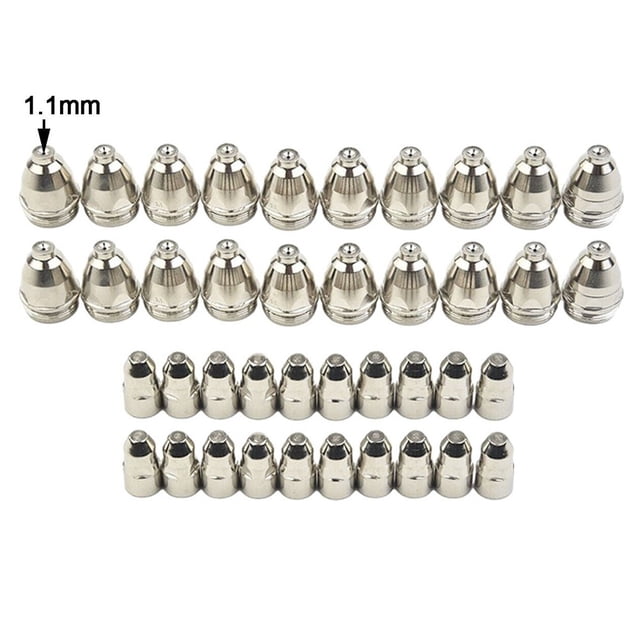 40pcs for P80 Plasma Electrode Tip Nozzle 1.5mm Cutter Torch For Air Plasma Cutting