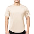 thumbnail image 1 of Plebaso T-shirts d'Entraînement à Manches Courtes pour Hommes, Col Rond Décontracté, Hauts Tee, Vêtements de Sport, Chandails de Sport pour Gym pour Hommes, 1 of 7