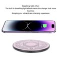 thumbnail image 3 of 20W Magic Array Wireless Charger, Fashionable 20W Fast Wireless Charger Breathing Light Effec Plastic  for Headphones for Phones, 3 of 7