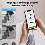 PEONAVET Portable Pocket Small Printer Portable Pocket Small Printer Mini Portable Thermal Printe