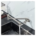 thumbnail image 3 of Pot Filler Double Joint Spout Folding Stretchable Swing Arm Wall Brass Kitchen Faucet Single Hole Two Handle Kitchen Sink Faucet ,bar Laundry RV Farmhouse, 3 of 7