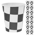 thumbnail image 1 of Shisuyan 30pcs Racing Party Checkered Cups Paper Cups Water Tea Cups Party Tableware, 1 of 8