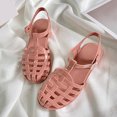 thumbnail image 2 of Kcodviy 2025 Summer New Solid Women's Sandals Size 8 Color Hole Roman Sandals Pool Sandals Women Rhinestone Sandals for Women Sandal Slippers for Women Recovery Sandals Women, 2 of 6